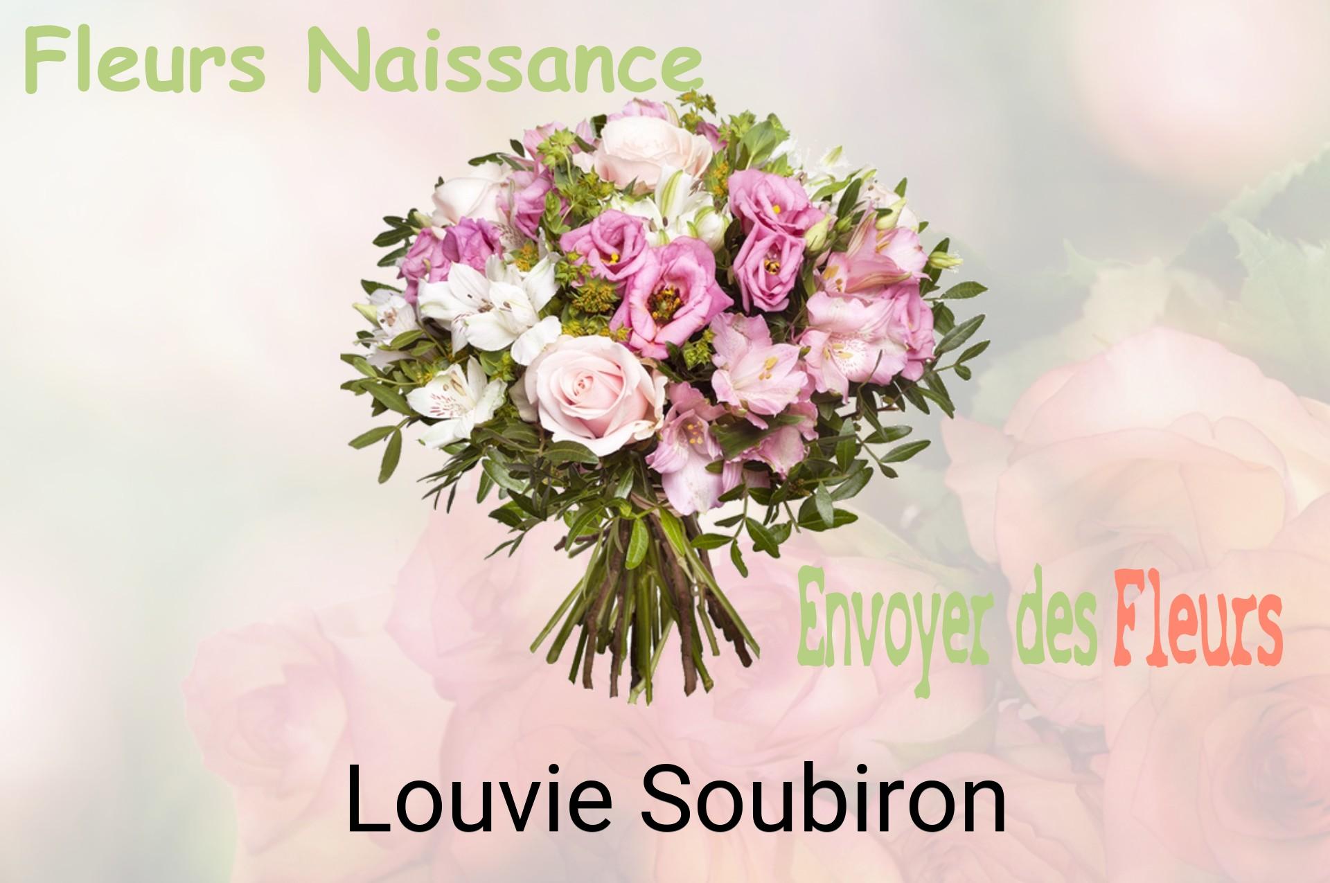 Bouquet de fleurs de naissance livré à Louvie-Soubiron